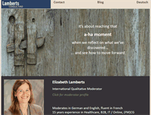 Tablet Screenshot of lamberts-consulting.com